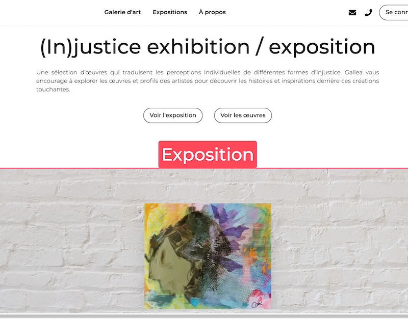 (In)justice - exposition virtuelle par Gallea