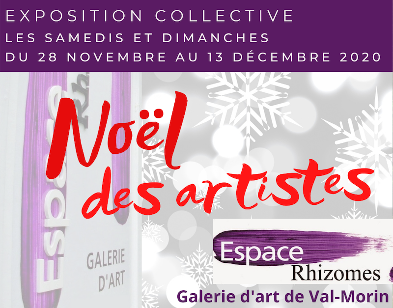 J'expose au "Noël des artistes" à Espace Rhizomes