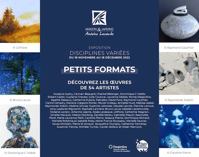 Exposition Petits formats jusqu'au 18 décembre à Maison&Jardins A-Lacombe